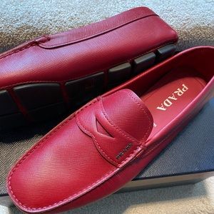 Brand New Men's Saffiano Leather Penny Drivers39.5